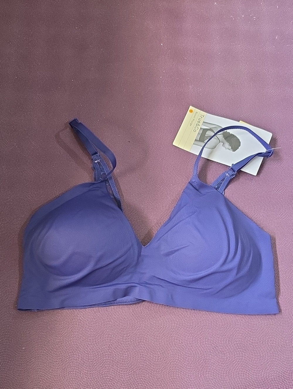 True And CO BOOST Plunge Wireless Bra, Size Medium